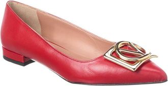 Mario Valentino Valentino By Mario Valentino Flora Leather Flat