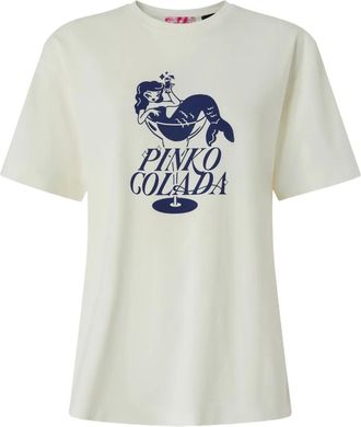 Pinko T-shirt con grafica - Toni neutri