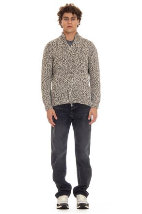 Eleventy Cashmere Moulin&egrave; Full-Zip Sweater