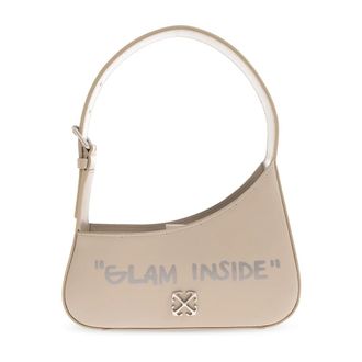 Off-white Shoulder Bags, female, Beige, Size: ONE SIZE Jitney Shoulder Bag