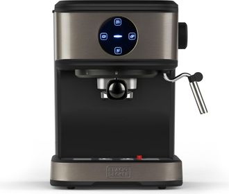 Black+Decker Black+decker Bxco850e - Macchina Da Caff&egrave; Espresso, 20bar, 850w, 1,5l, Acciao Inox