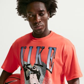 Nike Mens Basketball T-Shirt in Orange | IH4131-842