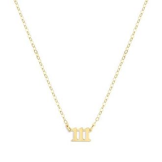 Set & Stones Angel Numbers Necklace in Gold /111 at Nordstrom