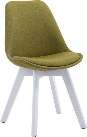 Clp Silla De Comedor Borneo V2 En Tela Verde Blanco