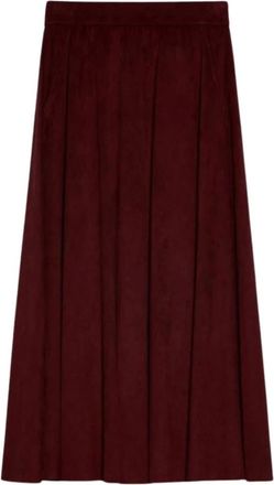 Pennyblack Rokken, Dames, Rood, 3Xs, Polyester, Pbjmarmo Midi Rok