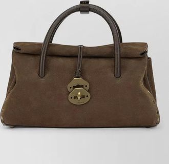 Zanellato leather studded shoulder bag