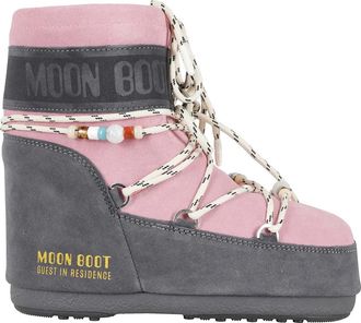 Moon Boot MB X GIR Icon Low Suede Beads - Dames - Winterlaarzen - Veelkleurig - 36 EU - Su&egrave;de - Schoenen