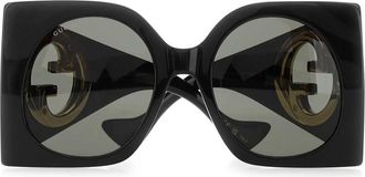 Gucci Womens Oversized Acetate Sunglasses Black