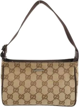 Gucci Pre-owned Shoulder Bags, female, Beige, Size: ONE SIZE Pre-owned Pouch