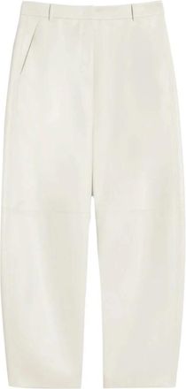 Max Mara Smmsospir 121 Wijde Broek - Dames - Wijde Broeken - Beige - M - Broeken