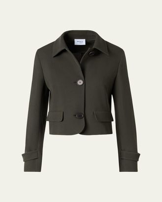 Akris Button-Down Wool Jacket