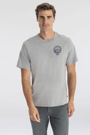 Levi's T-Shirt LEVIS RELAXED FIT TEE, Herren, Gr. S, grau (brin coastal scenic), Jersey, Obermaterial: 100% Baumwolle, meliert, relaxed fit, Rundhals, Shirts