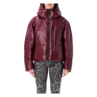 adidas by Stella McCartney Fitness, Dames, Paars, M, Leer, True Nature Short Puffer Jacket