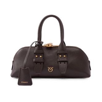 Pinko Bowling Bag - Dames - Handtassen - Bruin - ONE Size - Leer - Tassen