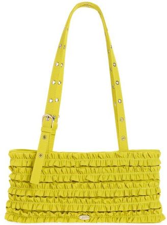 Damson Madder Sophia Ruffle Shoulder Bag in Chartreuse at Nordstrom