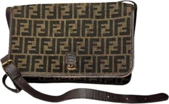 Fendi Pre-owned Cross Body Bags, female, Brown, Size: ONE SIZE Pre-owned Vintage Leather Cross Body Bag
