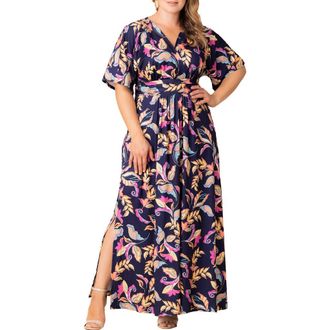 Kiyonna Vienna Maxi Dress in Talavera Motif at Nordstrom, Size 0X