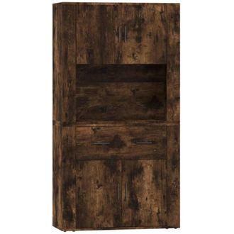 vidaXL Highboard Smoked Oak Engineered Wood Vidaxl