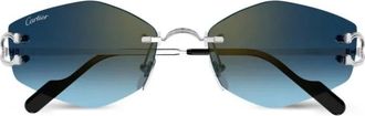 Cartier Sunglasses, unisex, Gray, Size: 56 MM Sunglasses