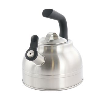 Kenmore 2.3 Quart Stainless Steel Whistling Tea Kettle in Silver