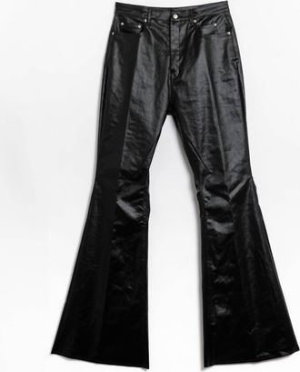 Rick Owens Womens Bolan Bootcut Trousers In Black
