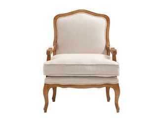 VENTE-UNIQUE.COM Sill&oacute;n cl&aacute;sico tela beige