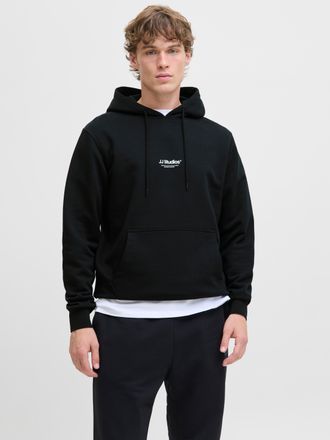 Jack & Jones Kapuzensweatshirt JACK & JONES JJESOHO SWEAT HOOD NOOS, Herren, Gr. XXL, schwarz, angeraute Sweatware, Obermaterial: 80% Baumwolle, 20% Polyester, bed