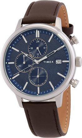 Timex Chicago Chronograph Quartz Blue Dial Mens Watch TW2W76200