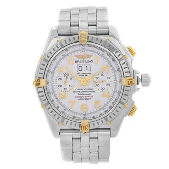 Breitling Pre-owned Breitling Breitling Crosswind Chronograph Automatic Chronometer White Dial Mens Watch B44356