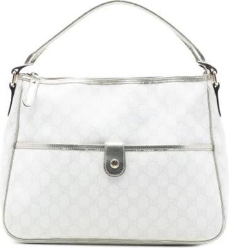 Gucci Pre-owned Shoulder Bags, female, White, Size: ONE SIZE Pre-owned Vintage Shoulder Bag