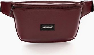 Spiral Womens Chelsea Crescent Shape Fanny Pack with Silver Tone Hardware - Red - Size: ONE size