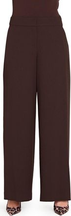 Tahari by ASL Wide Leg Pants in Espresso at Nordstrom, Size 14