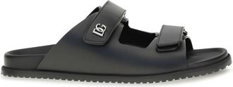 Dolce & Gabbana Mens Sandals Calfskin Black