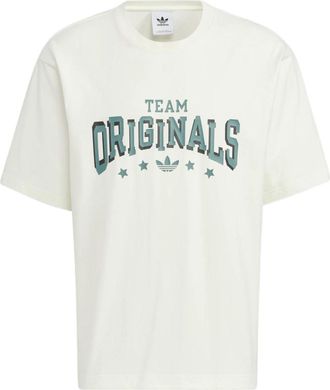adidas originals Modern Collegiate Slogan T-shirt Off White HS2014