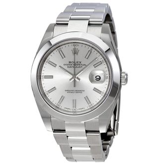 Rolex Pre-owned Rolex Datejust Automatic Silver Dial Mens Watch M126300-0003