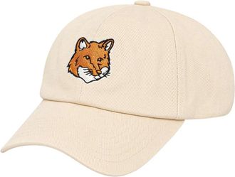 Maison Kitsun&eacute; Gorra Fox Head - Accessories - unisex - Beige - ONE SIZE