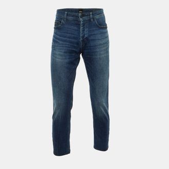 HUGO BOSS Boss By Hugo Boss Blue Denim 040 Taber Tapered Fit Jeans L/waist