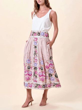 Cleobella Doreen Midi Skirt In Silva Print