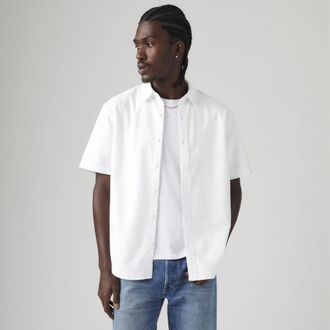 Levi's Short Sleeve Authentic Button Down Shirt - Mens - 2XL - White