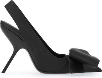 Ferragamo Ferragamo 105Mm Bow Slingback Pumps