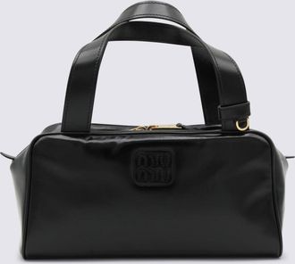 Miu Miu Black Leather Top Handle Bag