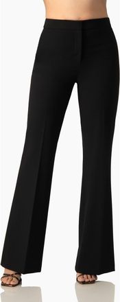 Ivonne Flare Leg, High-Waist Light-Stretch Twill Pants in Black at Nordstrom, Size 12