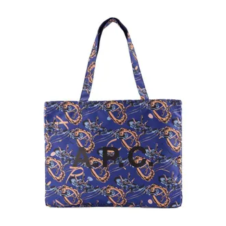 A.P.C. Reversible Jacquard Tote Bag - Blue