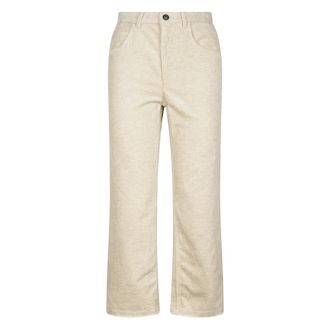 Isabel Marant Ruthie Trousers - female - Marant &eacute;toile - Straight Trousers - Beige - XS - Trousers