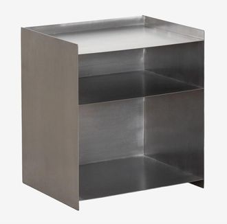 Sklum Sklum - Mesa Auxiliar En Acero Inoxidable Nolvia Acero