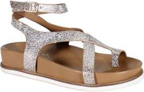 Diba Carn Ival Ankle Strap Toe Loop Sandal in Gold at Nordstrom Rack, Size 8.5