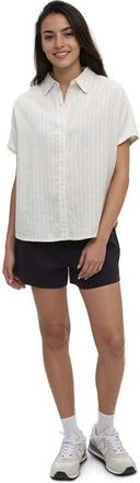 tentree Magnolia Shirt in Undyed/double Stripe at Nordstrom, Size X-Large