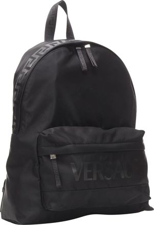 Versace La Greca 90s logo nylon backpack bag