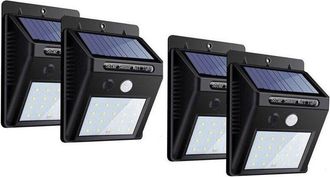 Trade Shop Trade Shop Traesio - Trade Shop - 4pz Faretto Led Da External With Pannello Solare Moviment Crepuscola