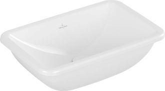 Villeroy & Boch Villeroy&boch - Lavabo Rectangular 60 X 40,5 Para Empotrar Desde Abajo Villeroy Et Boch Loop & Friends Titanceram Blanco Con Rebosadero